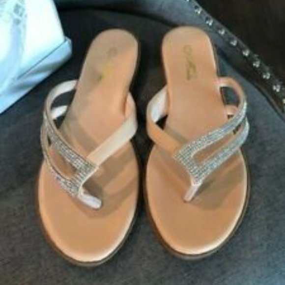 Mata Shoes Alexa-1 Women Embellished Sandal (Nude, 7.5) - Picture 3 of 3